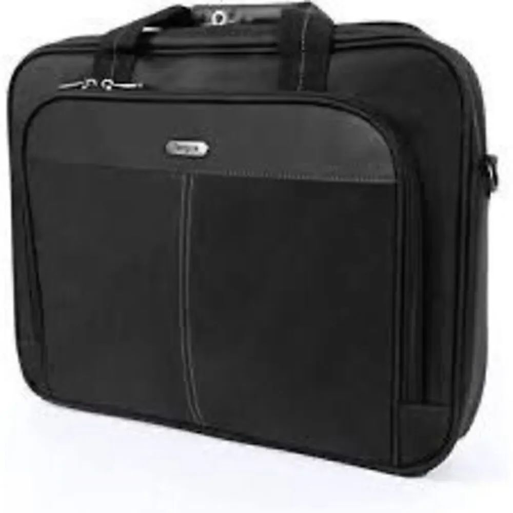 Targus Classic Slim Ergonomic Briefcase Laptop Black Messenger Bag 16 Adjustable
